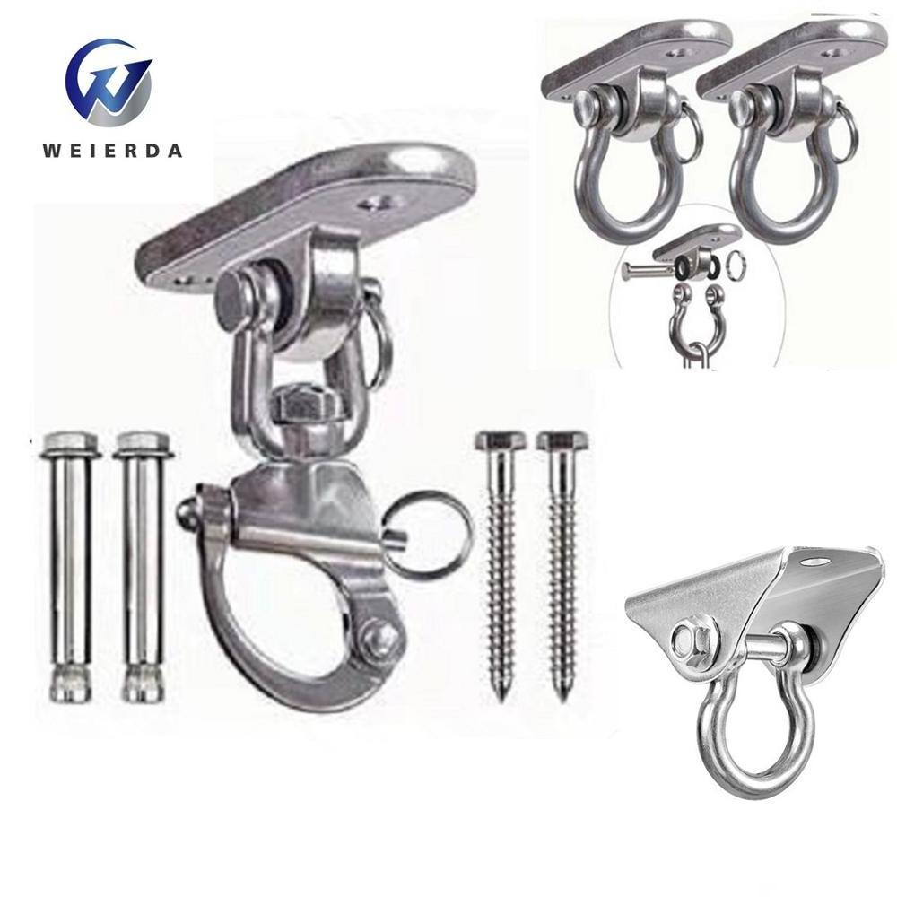 Heavy Duty Swing Hangers - 1100 LB Capacity 304 Stainless Steel Swivel Hooks for Concrete Wooden Swing Set