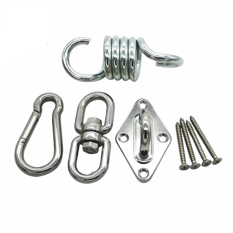 Heavy Duty Swing Hangers - 1100 LB Capacity 304 Stainless Steel Swivel Hooks for Concrete Wooden Swing Set