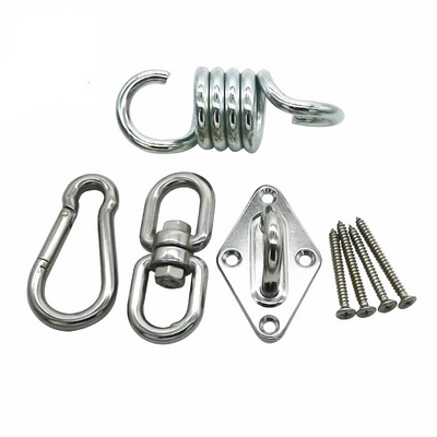 Heavy Duty Swing Hangers - 1100 LB Capacity 304 Stainless Steel Swivel Hooks for Concrete Wooden Swing Set