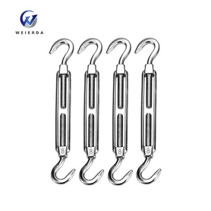 Stainless Steel 304 Turnbuckle Hook and Hook Light Duty Wire Rope Tension