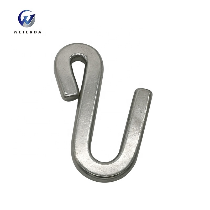 Custom Various Models Stainless Steel 90 Degree Metal Small S Shape Hooks For Hanging