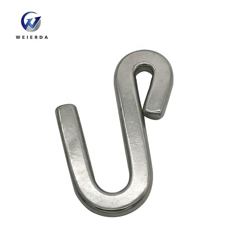 Custom Various Models Stainless Steel 90 Degree Metal Small S Shape Hooks For Hanging