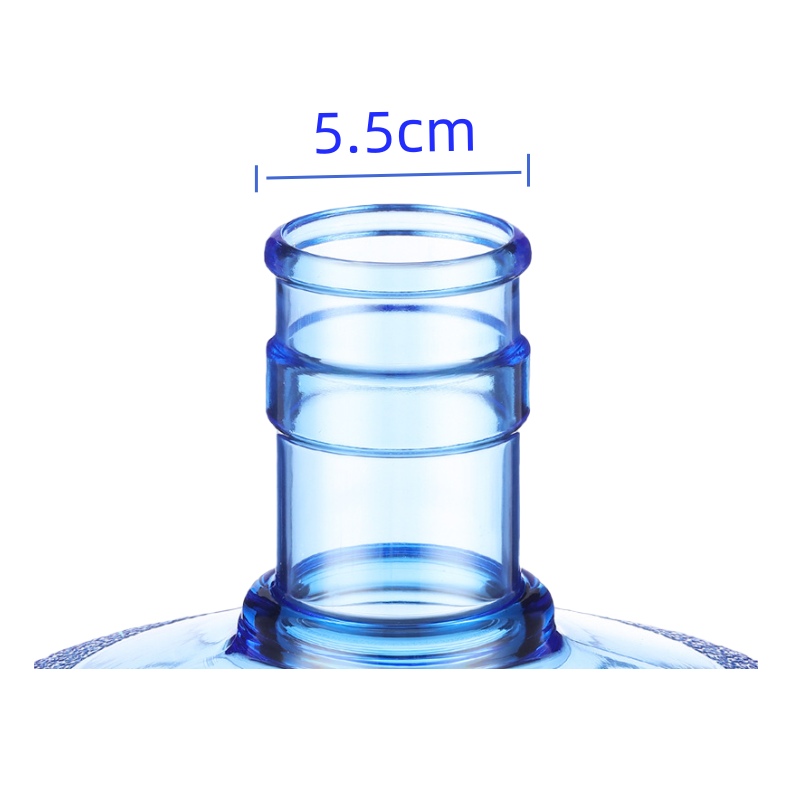 Bpa Free 3/5GL Gallon Clear Plastic PC Polycarbonate Blue Mineral Drinking Water Bottle Jug with Handle