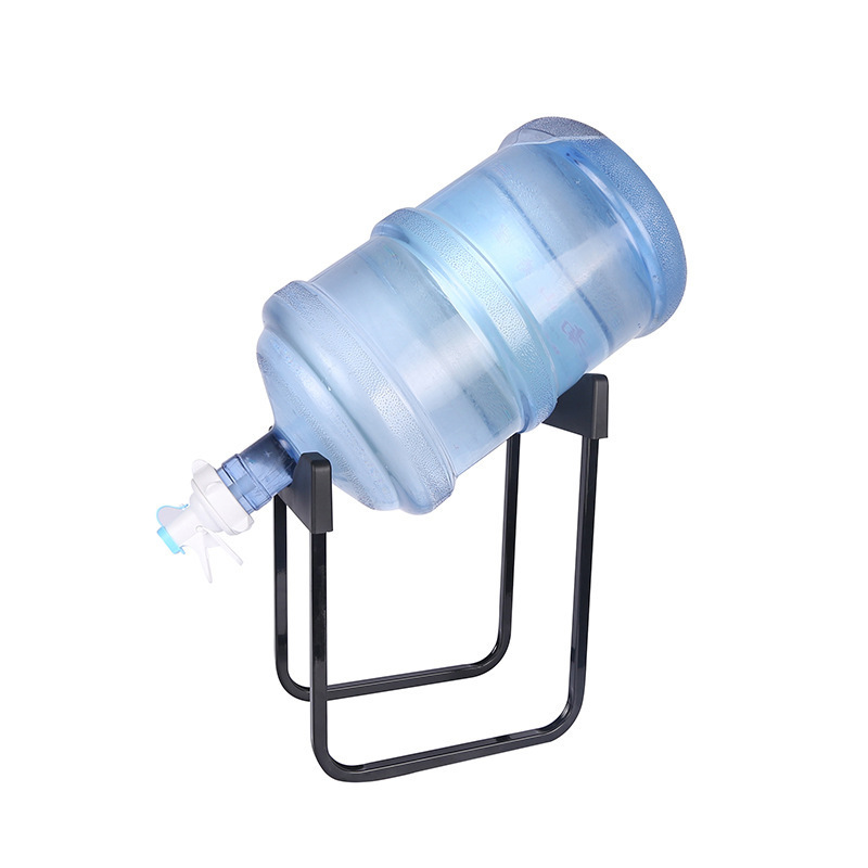 Detachable Drinking Fountain Metal 3-5 Gallon Non Slip Water Bottle Jug Storage Dispenser Stand Rack with Dustproof Tap