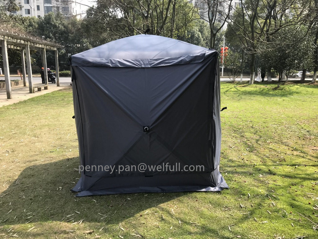 Camping Outdoor Luxury Hexagonal Screen Gazebo Canopy Tent with Mesh Netting Sidewalls Fiberglass Pop up Gazebo