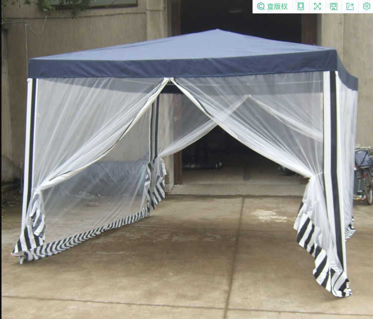 Promotional Outdoor Folding Gazebo Tentwith Netting 3x3 Luxury Garden Pavilion Gazebo Mosquito Net Tent