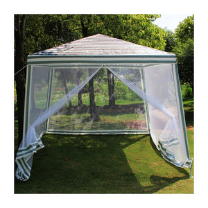 Promotional Outdoor Folding Gazebo Tentwith Netting 3x3 Luxury Garden Pavilion Gazebo Mosquito Net Tent