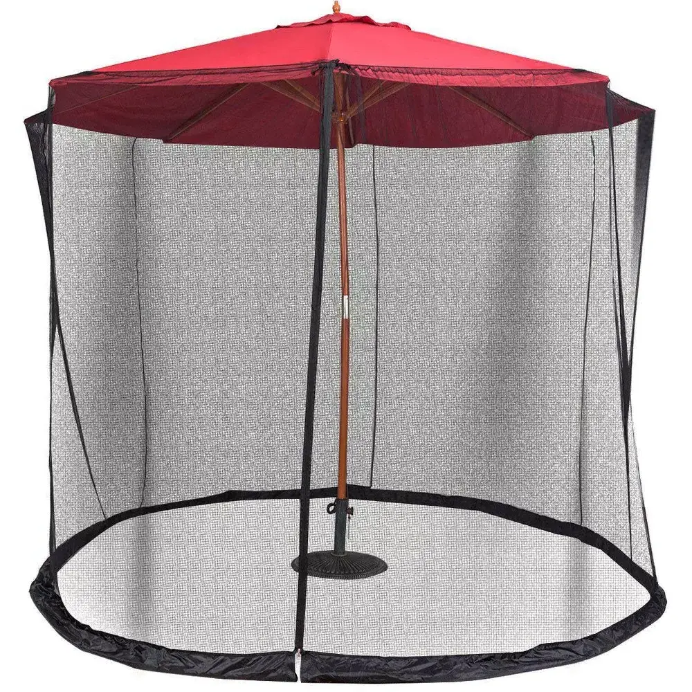 9/10ft Outdoor Umbrella ScreenAdjustable Table Screen Mosquito Net Bug Insect Net Mesh For Outdoor Patio Garden