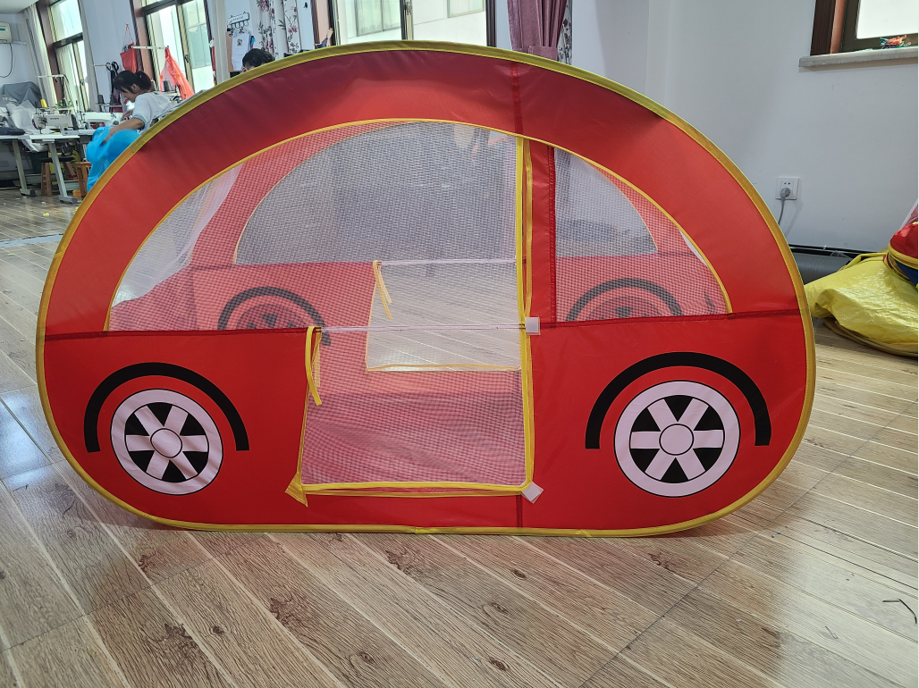 OEM Girls Boys Children Folding Play House Toy Park Car Tent Kids Car Pop Up Toy Tent