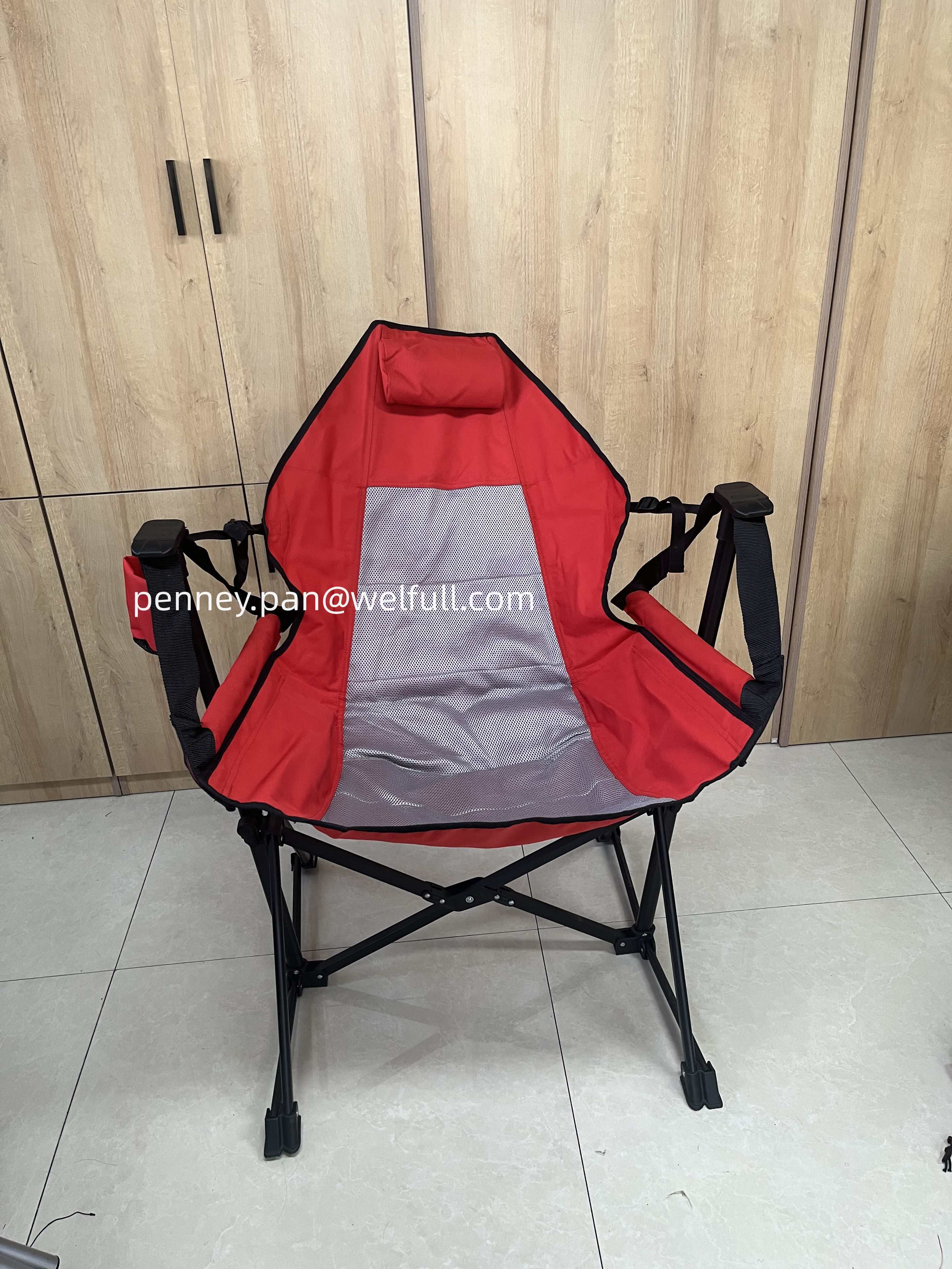 Outdoor Heavy Duty Oversized  Folding Portable Folding Rocking Swinging Recliner Hammock Chair