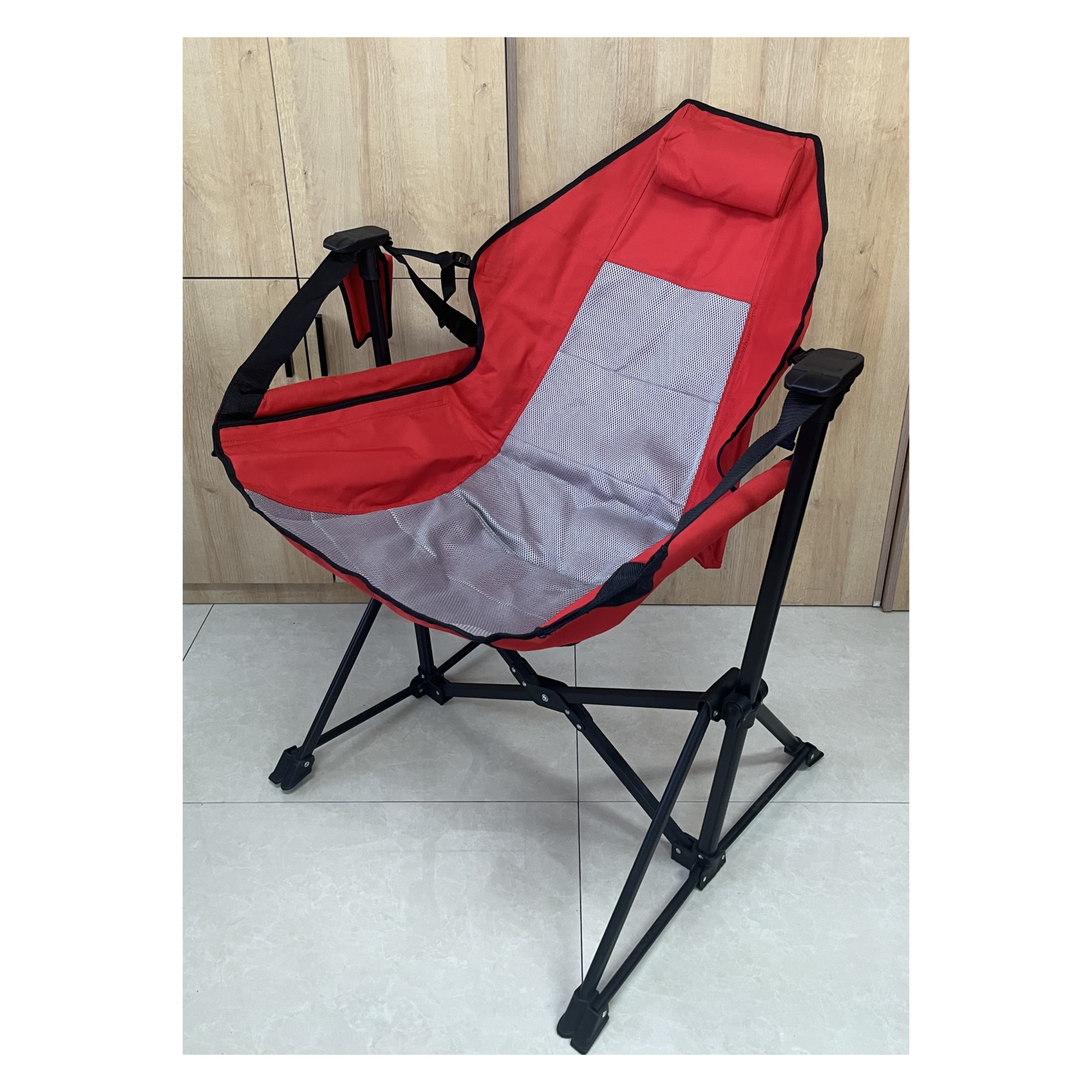 Outdoor Heavy Duty Oversized  Folding Portable Folding Rocking Swinging Recliner Hammock Chair