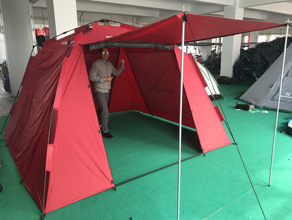 Outdoor Camping Family Luxury Screen House Universal tent One Touch Instant  Automatic Canopy tent