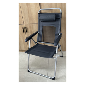 Folding Recliner Portable Outdoor Summer Camping Aluminum Lounge Lightweight Folding Beach Chair