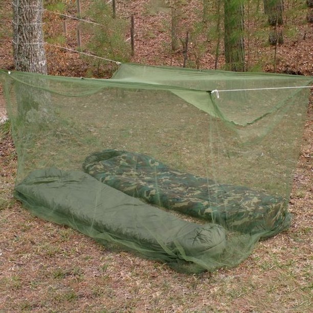 Outdoor Single Mosquito Net Portable Camping Outdoor mesh Netting Foldable Square Insect Tent Net