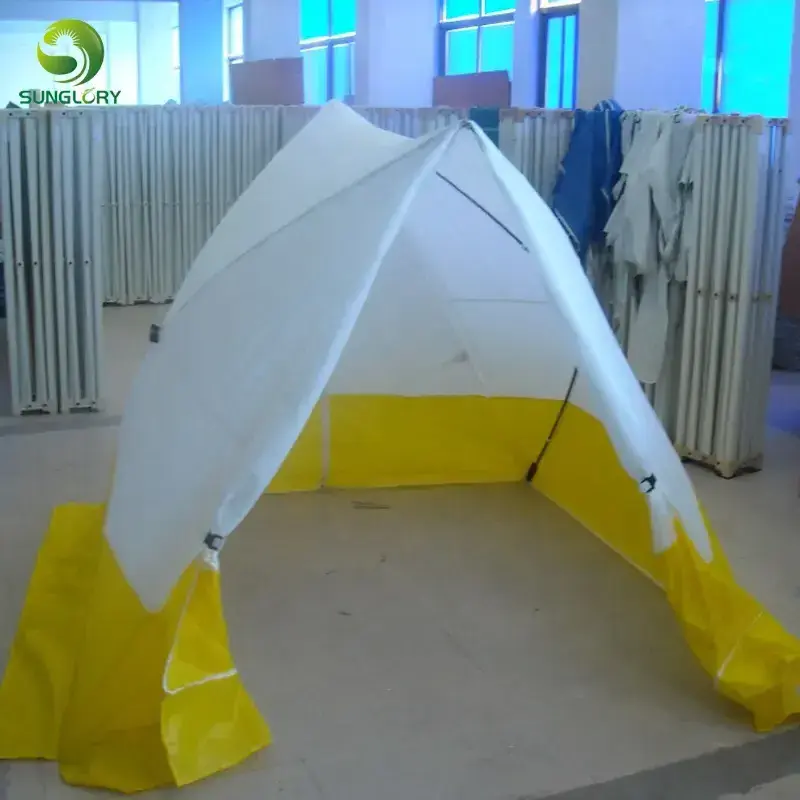 Outdoor Triangle Pop Up Waterproof Pitched Roof Trench Tent Quick Pitch Work Tent