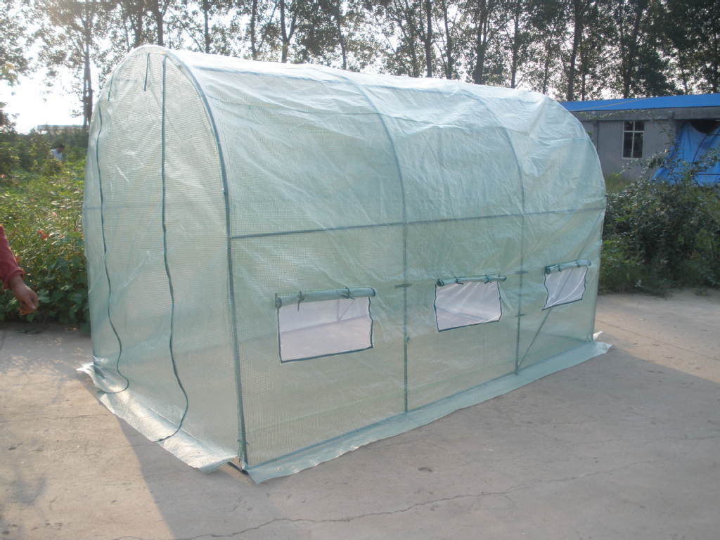 10'X7'X6'H Larger Walk-in greenhouse Portable  Outdoor Heavy Polytunnel Tunnel Green House Gardening Plant Greenhouse