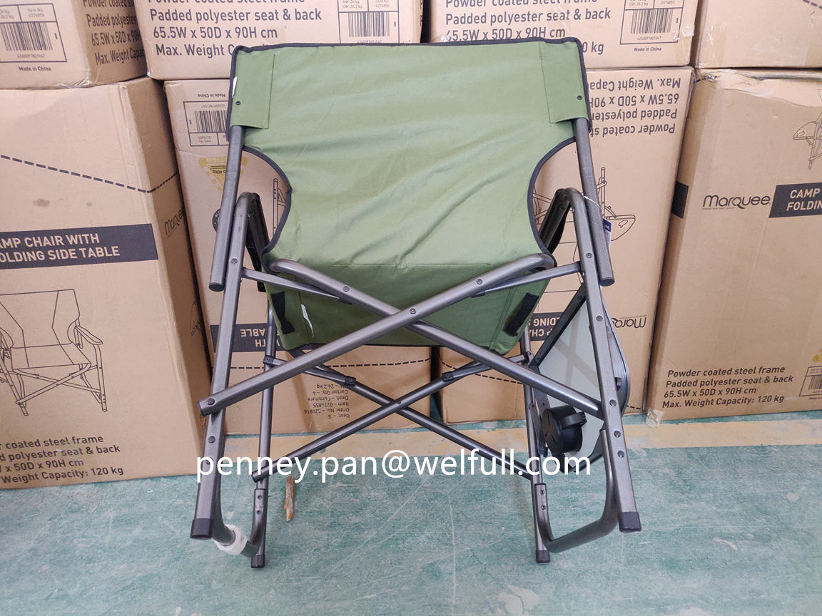 Aluminum Outdoor Camping Beach Lawn Side table beach aluminium  folding director chair with cooler bag