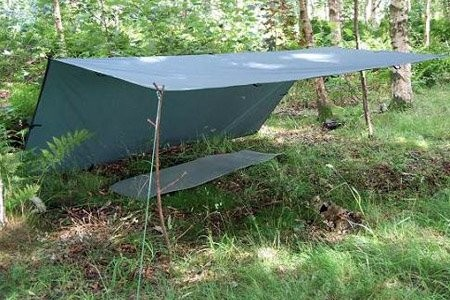 Waterproof Outdoor Ultralight Aluminum Nylon Ripstop Lightweight Camping Hammock Rain Fly  3x3 Tent Tarp