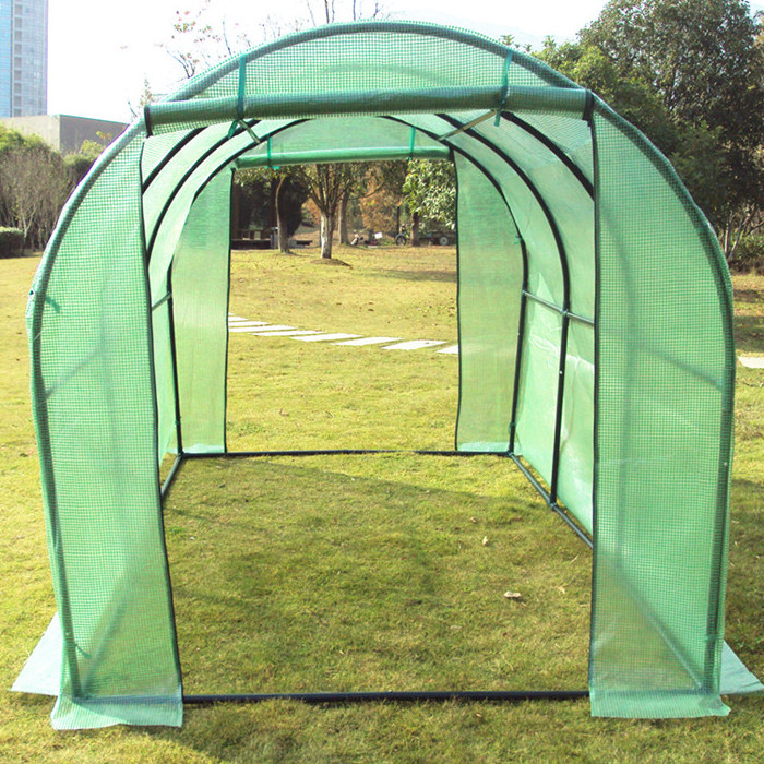 10'X7'X6'H Larger Walk-in greenhouse Portable  Outdoor Heavy Polytunnel Tunnel Green House Gardening Plant Greenhouse