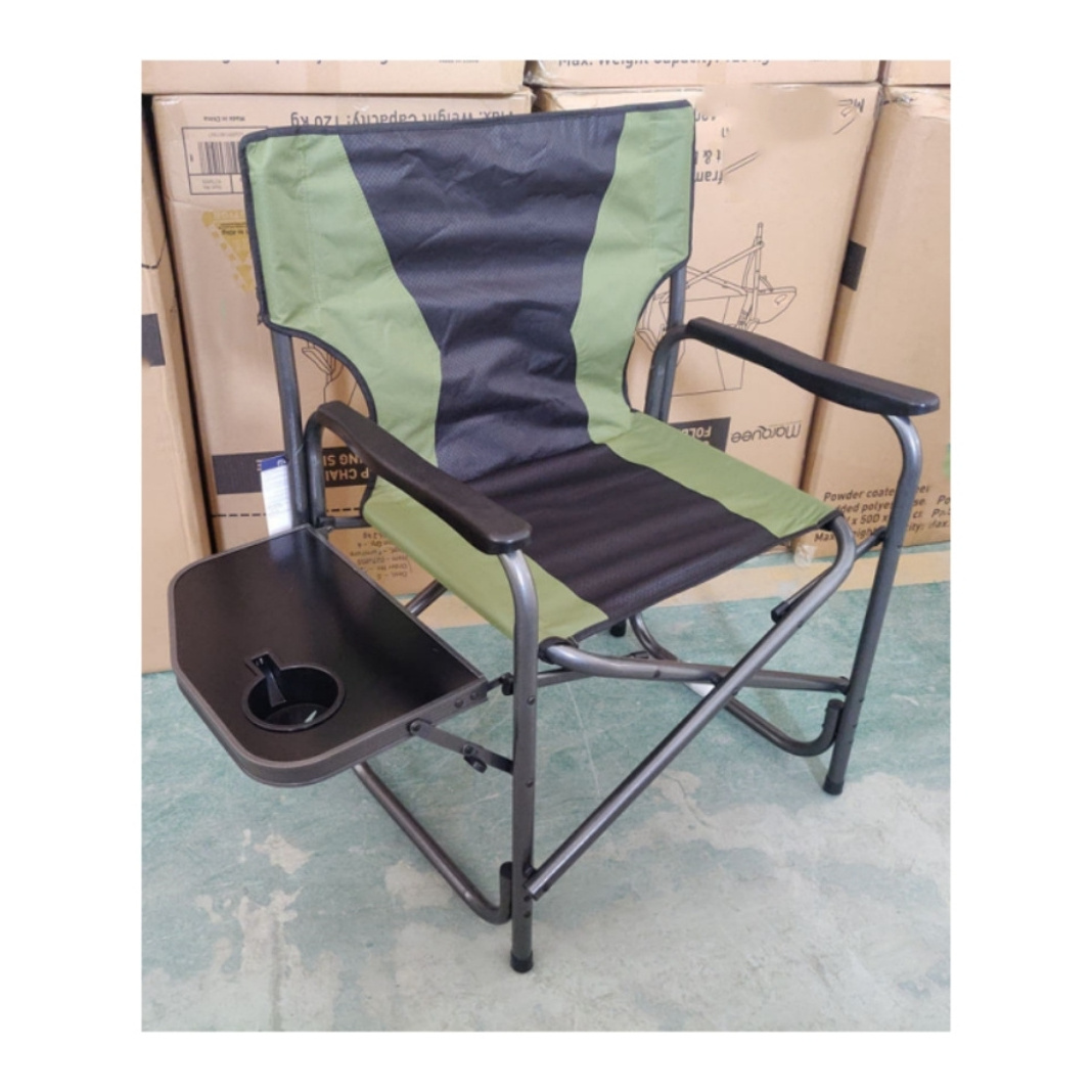 Aluminum Outdoor Camping Beach Lawn Side table beach aluminium  folding director chair with cooler bag