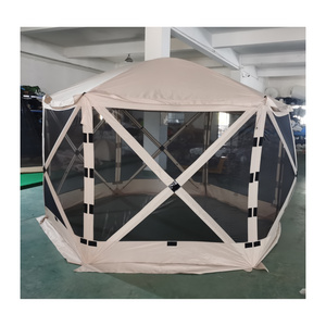 Outdoor Camping 12 X 12 Ft Portable Rv Accessories Six-sides Portable Gazebo  Pop Up Screen House Tent Gazebo Screen