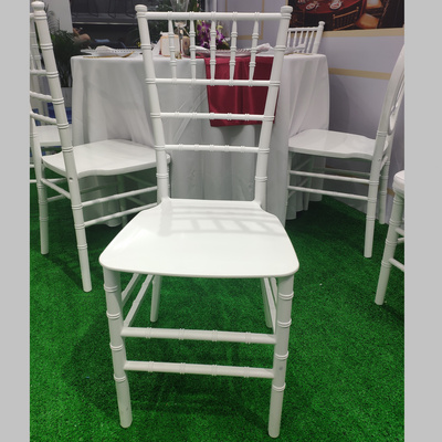 Cheap white plastic resin PP tiffany wedding chiavari chairs for sale