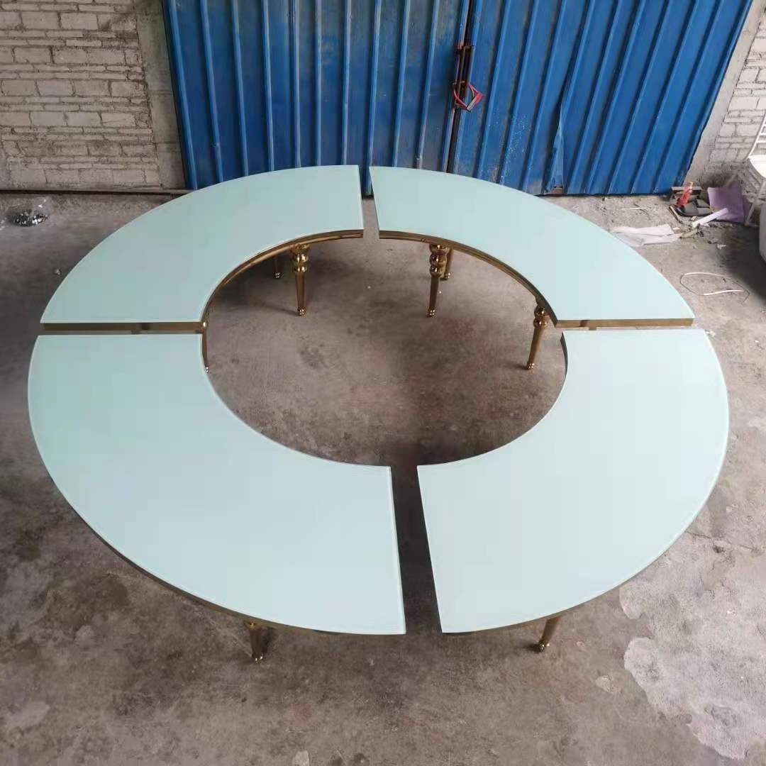 Hotsale Stainless steel serpentine tables/wedding tables for event party