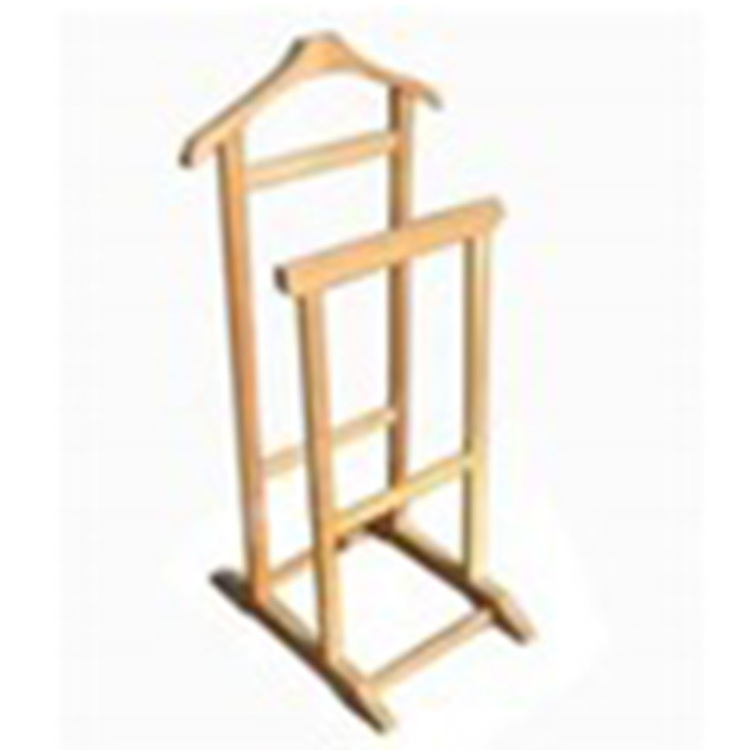 Best Offer Wood Clothes Rack Suit Hanger Stand for Home Hotel