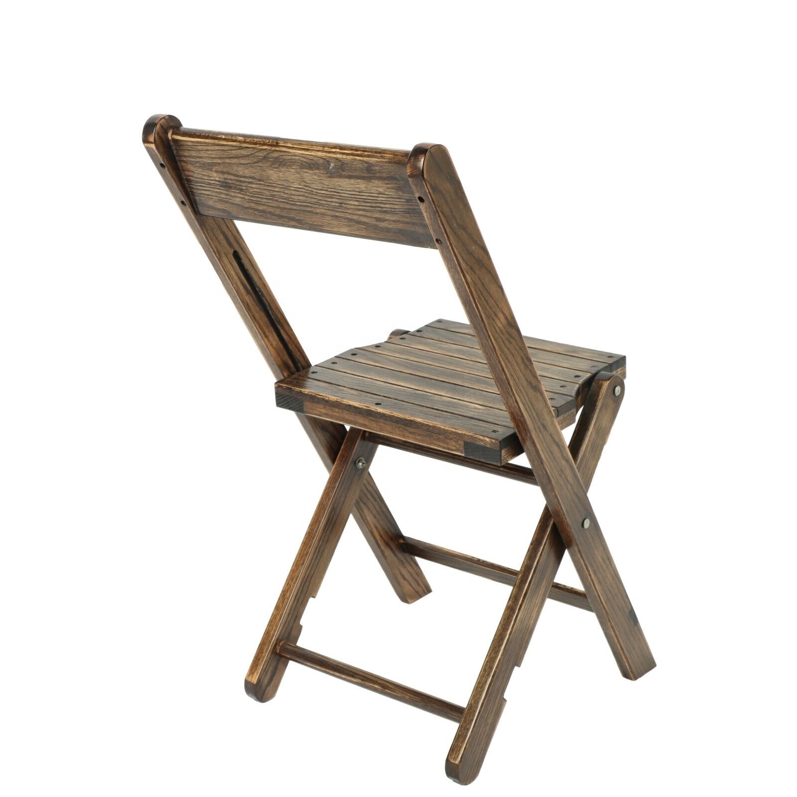 Natural solid wood  foldable chairs with slat seat outdoor beach chair