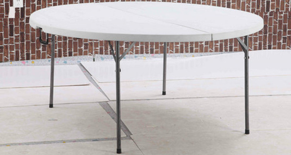 5ft cheap outdoor plastic foldable banquet round table used folding tables for sale