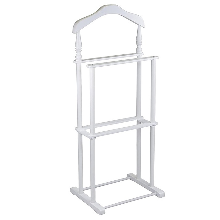 Best Offer Wood Clothes Rack Suit Hanger Stand for Home Hotel