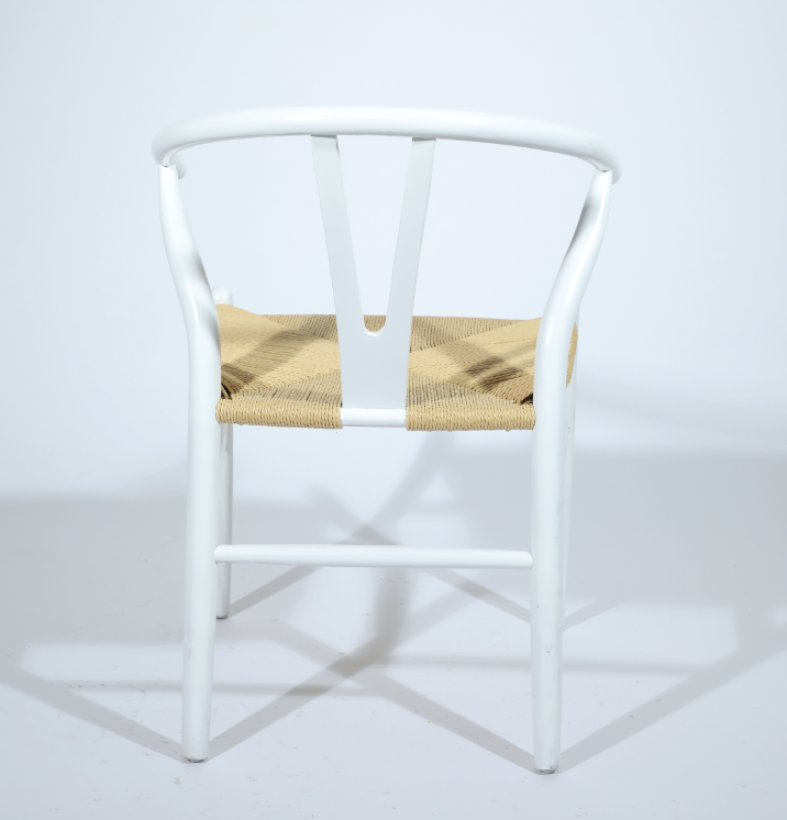 Solid Wood Nordic Style Ash White Han Wegner Wishbone Y Chair