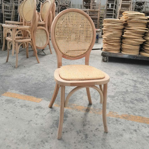 New pattern stackable wood round back louis xvi dining chair