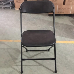 cheap black plastic folding chair for outdoor use