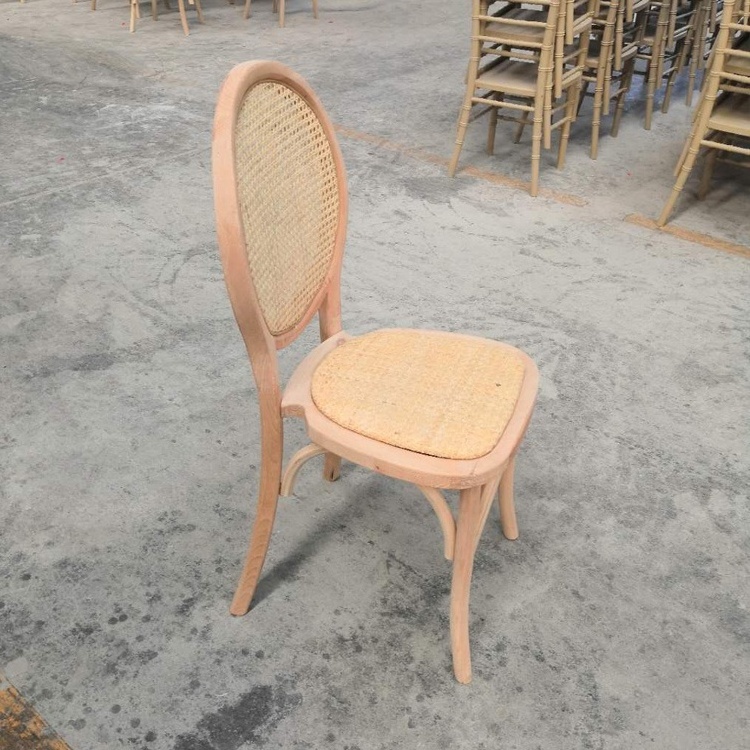 New pattern stackable wood round back louis xvi dining chair