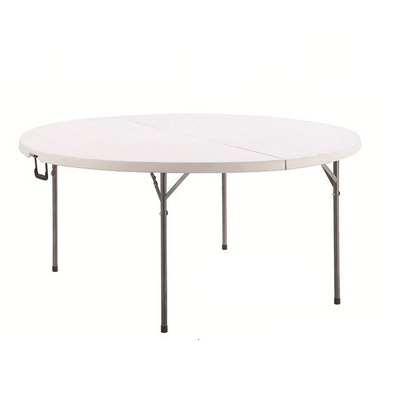 5ft cheap outdoor plastic foldable banquet round table used folding tables for sale