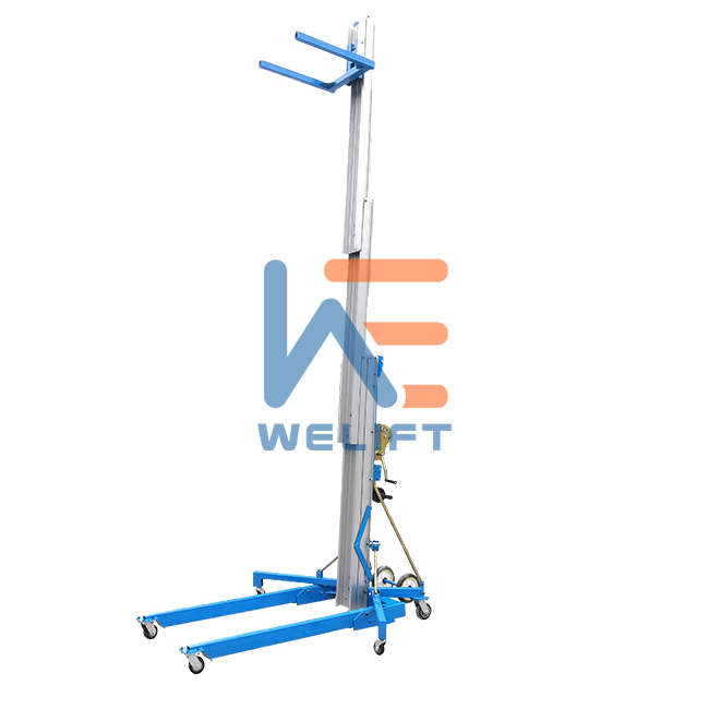 7.9m Cheap High Quality Manual Electric Aluminum Lift for Warehouse