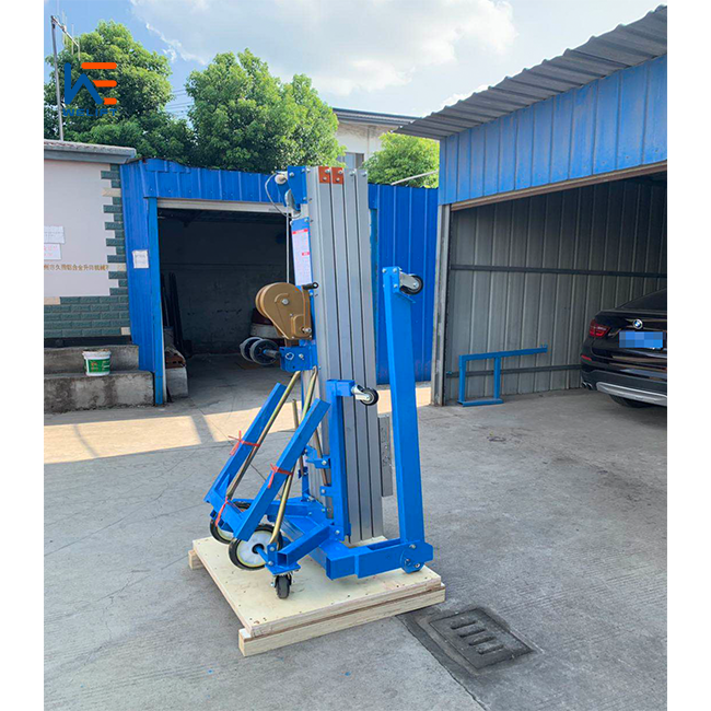 7.9m Cheap High Quality Manual Electric Aluminum Lift for Warehouse