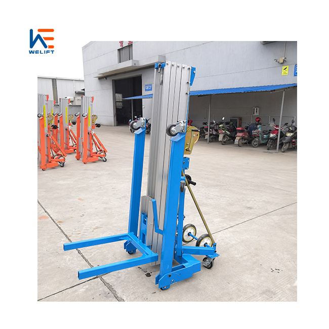 7.9m Cheap High Quality Manual Electric Aluminum Lift for Warehouse