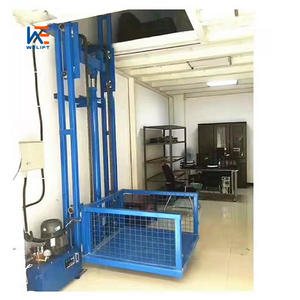 Cylinder Warehouse Freight Elevator Small Cargo Lift 2 Floors Hydraulic Elevator