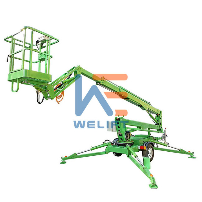 12M Price Towable Cherry Picker For Sale Light Boom Lifts