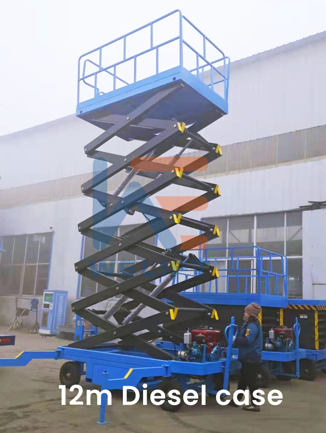 8m 10m 12m 300kg 500kg 2 person 6m Mobile Electric Man Lift hydraulic scissor lift