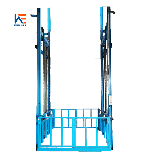 Cylinder Warehouse Freight Elevator Small Cargo Lift 2 Floors Hydraulic Elevator