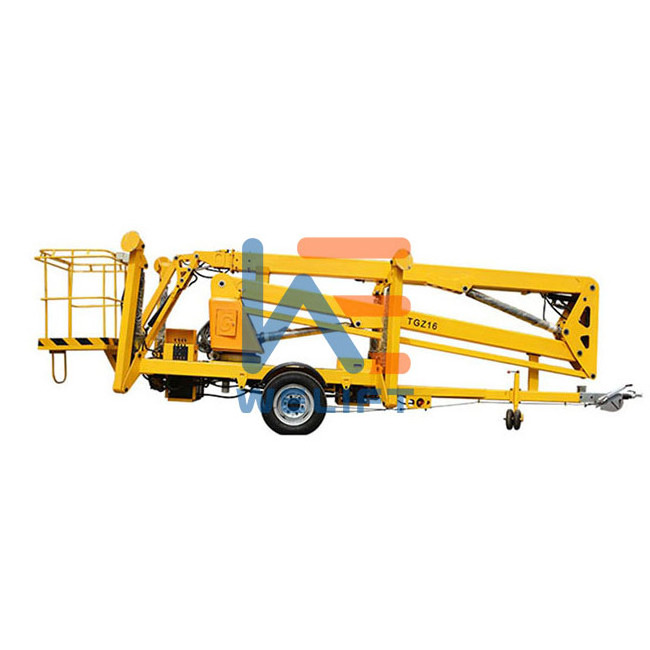 8m-20m Articulated Towable Cherry Picker Tow Behind Boom Lift Used For Sale