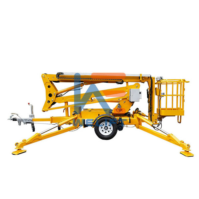 12M Price Towable Cherry Picker For Sale Light Boom Lifts