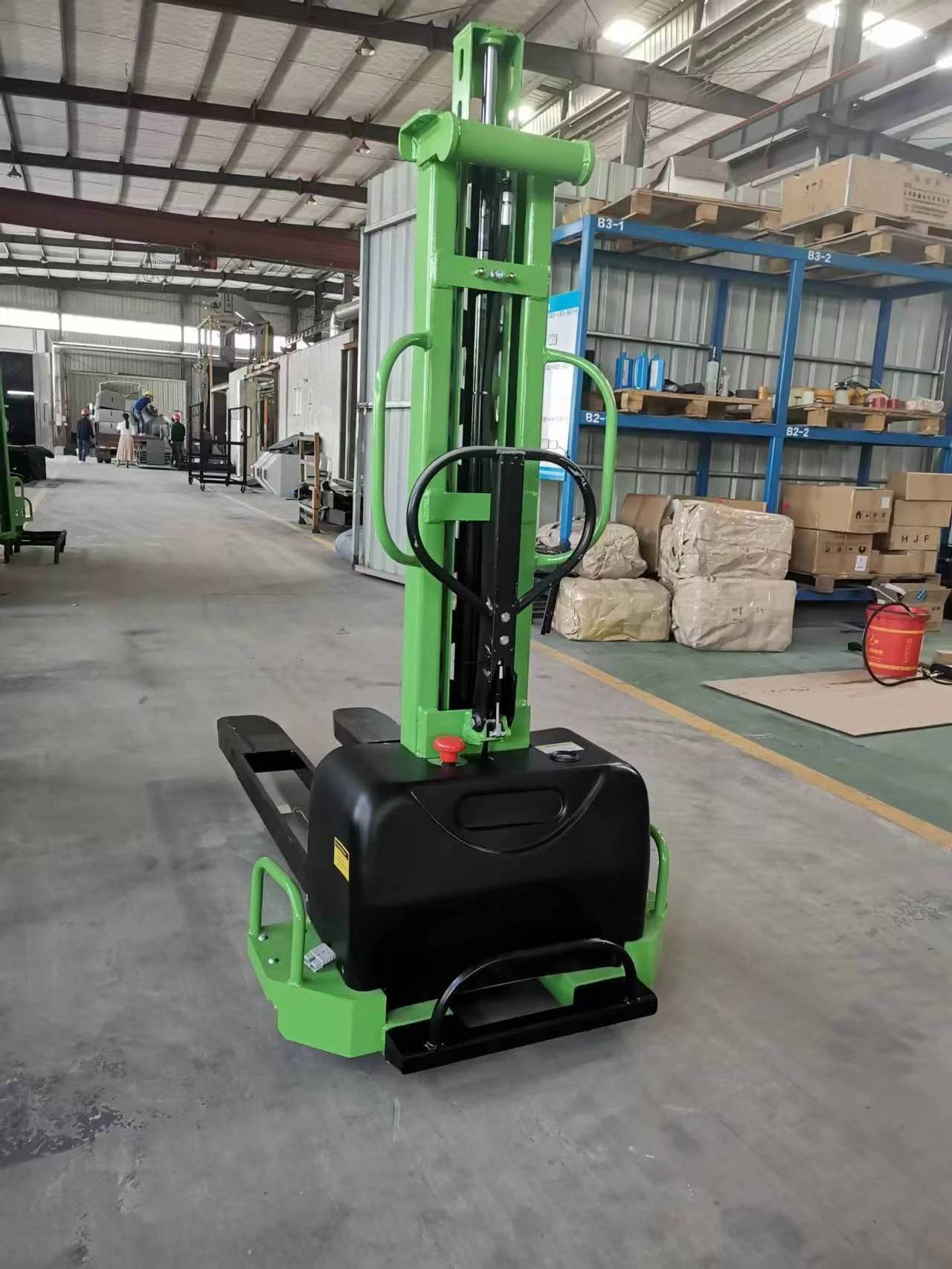 0.5ton 0.7ton 1ton  500kg 700kg 1000kg Semi Electric Portable Self Loading Pallet Stacker Portable forklift