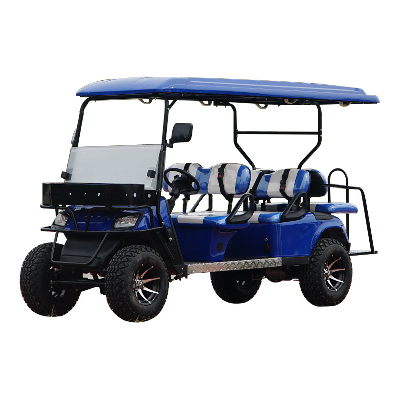 WELIFTRICH Free Shipping Club golf cart Lifted 4+2 Passenger Golf Cart with seats Outdoor 4+2 seat AC 48V Golf Cart