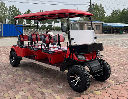 WELIFTRICH 72V lithium battery powered 6 seater off road wheels electric vintage golf carts