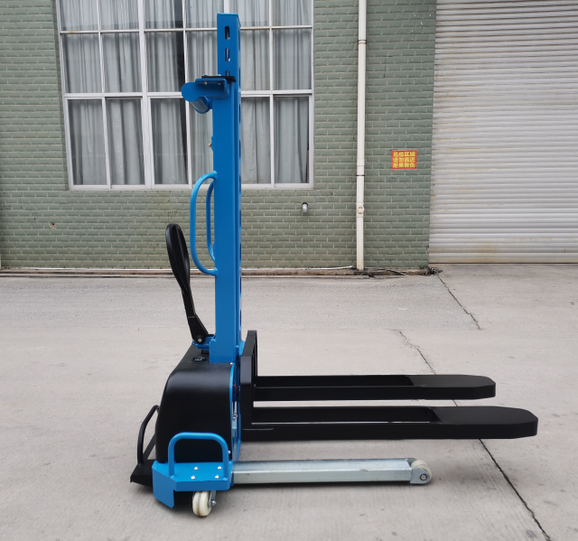 0.5ton 0.7ton 1ton  500kg 700kg 1000kg Semi Electric Portable Self Loading Pallet Stacker Portable forklift