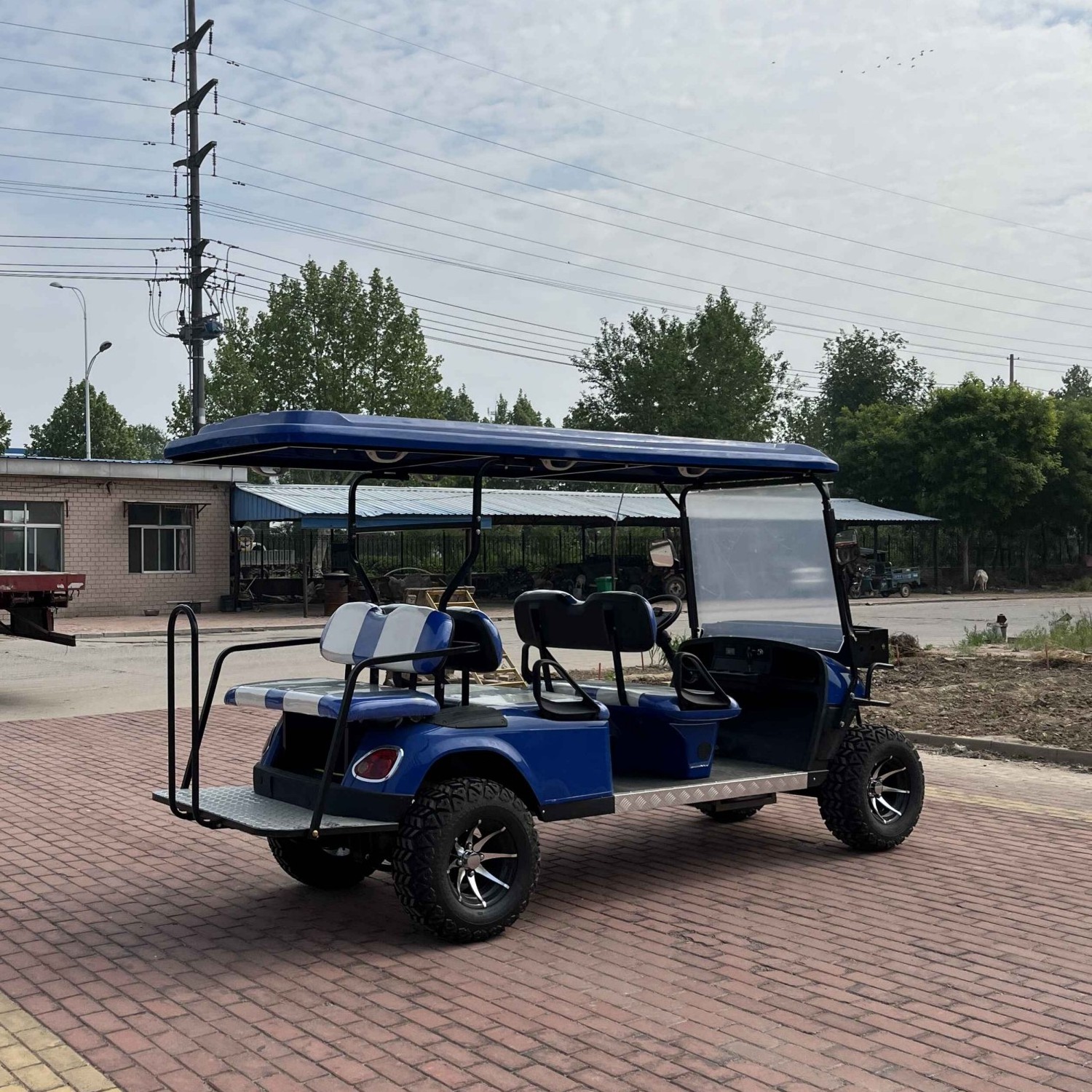 WELIFTRICH Free Shipping Club golf cart Lifted 4+2 Passenger Golf Cart with seats Outdoor 4+2 seat AC 48V Golf Cart